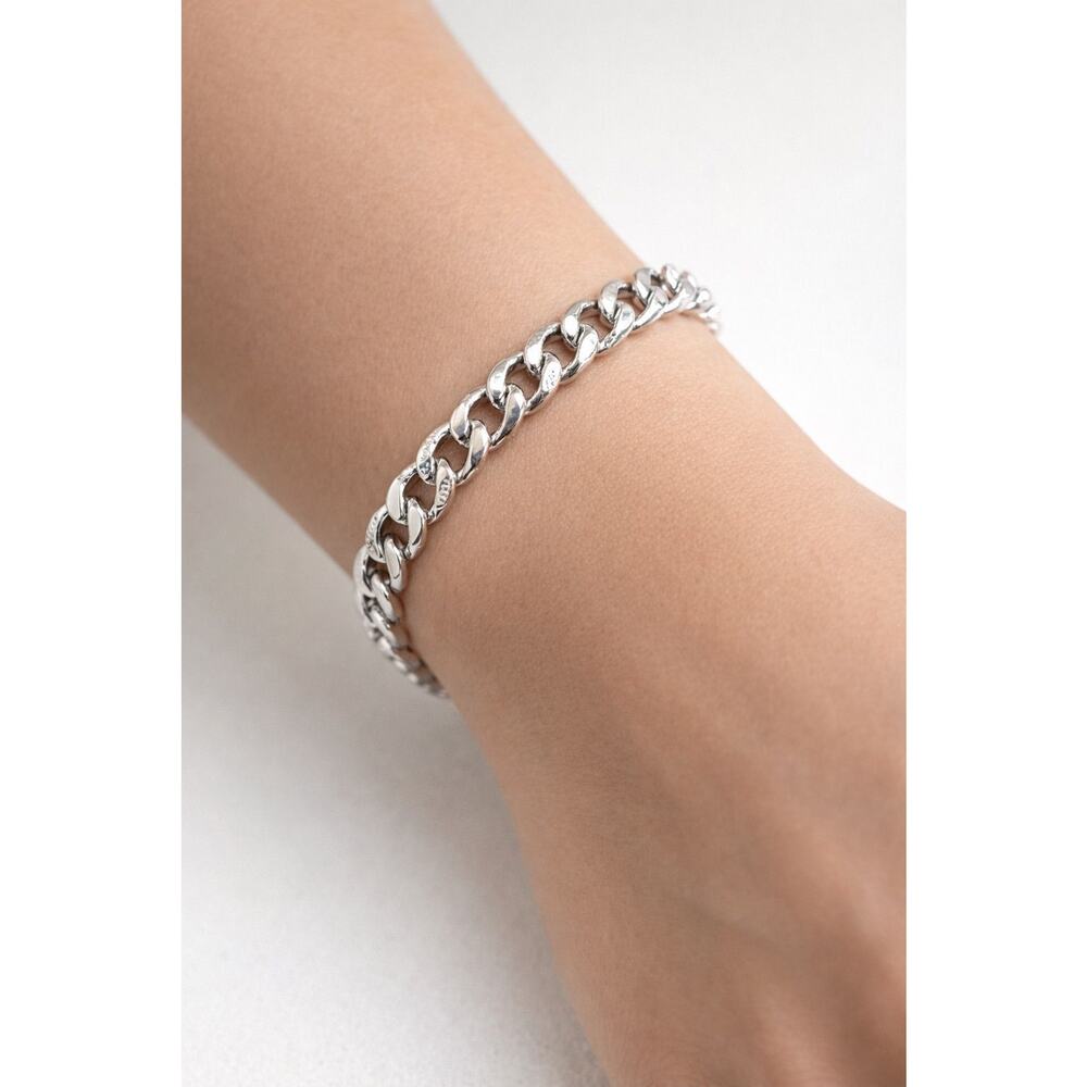 Stainless Steel Curb Link Bracelet
